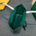 Double-sided cowhide shoulder handbag