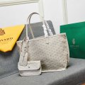 Double-sided cowhide shoulder handbag