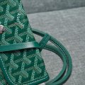Double-sided cowhide shoulder handbag
