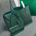 Double-sided cowhide shoulder handbag