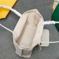Double-sided cowhide shoulder handbag