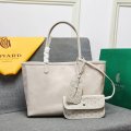 Double-sided cowhide shoulder handbag