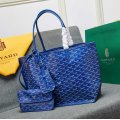 Double-sided cowhide shoulder handbag